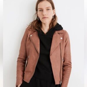 Madewell The Washed Leather Motorcycle Jacket